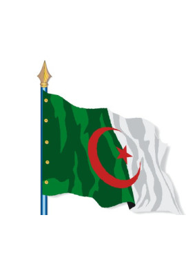 Algérie : Drapeau Pays du Monde