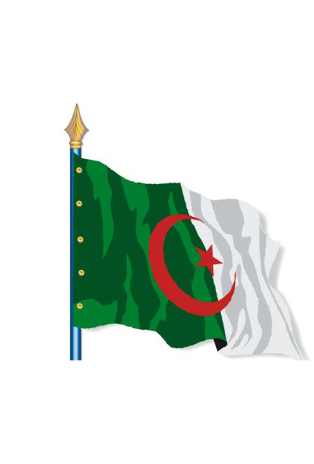 Algérie : Drapeau Pays du Monde
