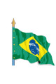 Brésil : Drapeau Pays du Monde
