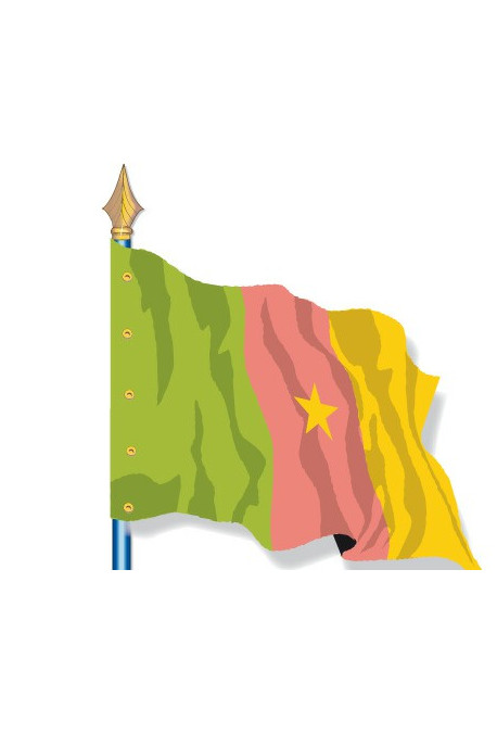 Cameroun : Drapeau Pays du Monde