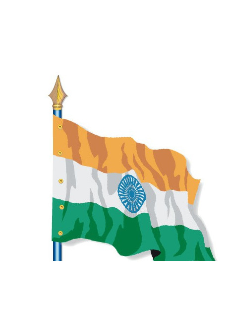 Inde : Drapeau Pays du Monde