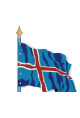 Islande : Drapeau Pays du Monde
