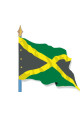Jamaïque : Drapeau Pays du Monde