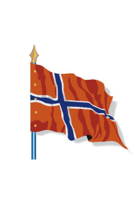 Norvège : Drapeau Pays du Monde