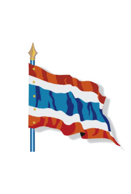 Thaïlande : Drapeau Pays du Monde