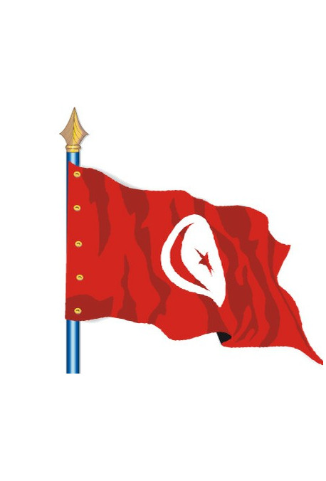 Tunisie : Drapeau Pays du Monde