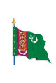 Turkménistan : Drapeau Pays du Monde