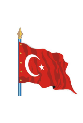 Turquie : Drapeau Pays du Monde