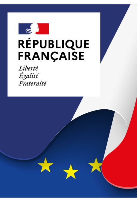 Plaques République Française - Modèle Drapeau