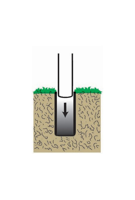 Fixation au sol Fourreau