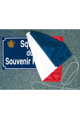 Tissu d'inauguration tricolore