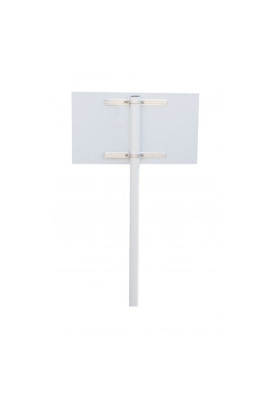 Poteau en aluminium blanc